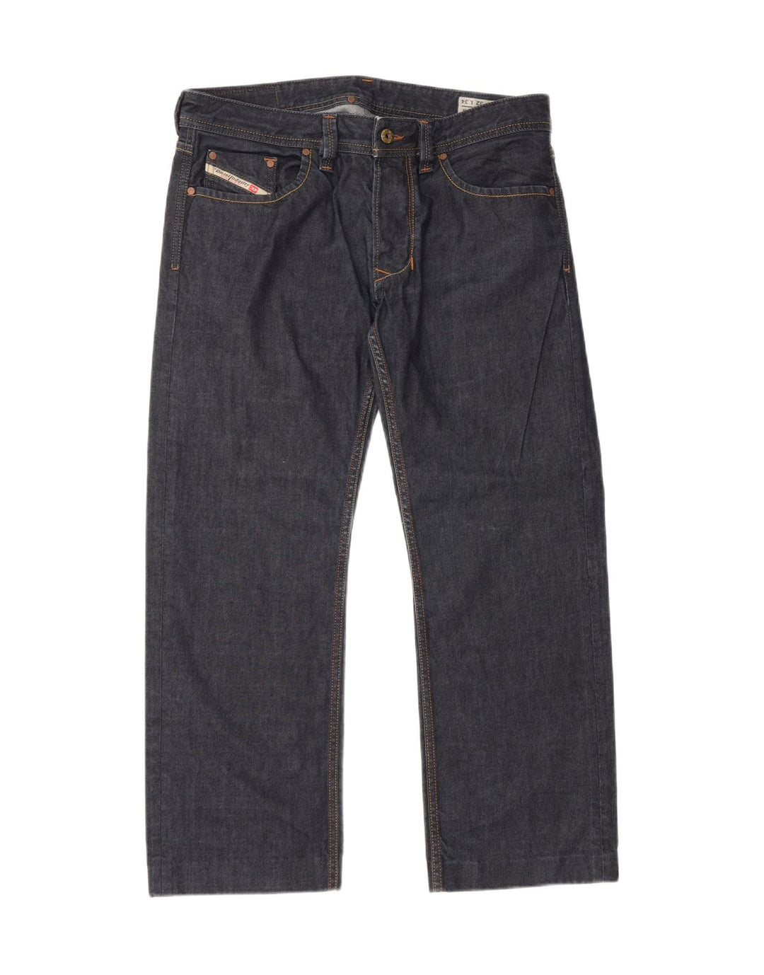 Diesel Jean Droit Homme W32 L27 Bleu Marine Coton