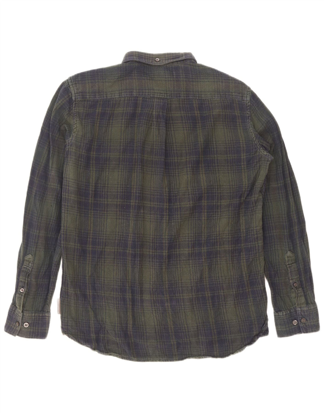 French Connection Chemise en Flanelle Homme Grand Carreau Vert Coton