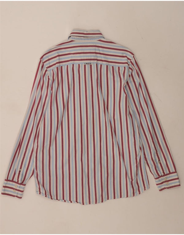 Crew Clothing Chemise Coupe Classique Homme Bleu Moyen Rayé Coton