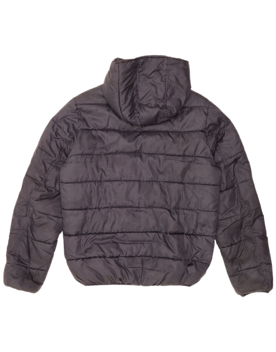 CHAMPION Mens Hooded Padded Jacket UK 42 XL Navy Blue Polyester