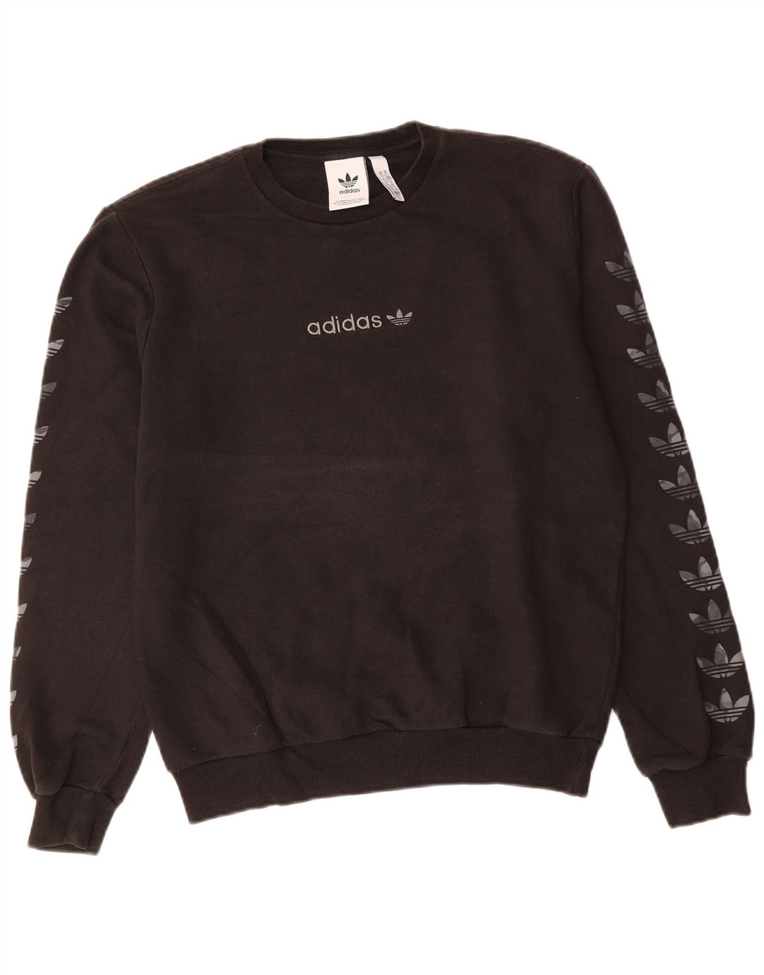 ADIDAS Sweat-shirt graphique pour homme XS en coton noir