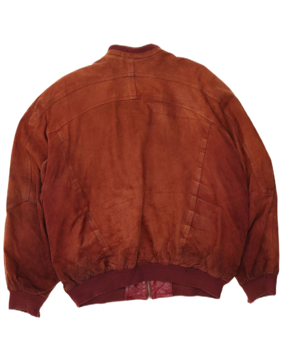 GIACCOMO LARUSSO Veste Bomber Ample en Daim pour Homme IT 50 Large Marron