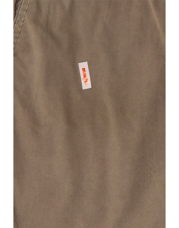 Marks & Spencer Short Chino Femme UK 12 Moyen W30 Coton Kaki