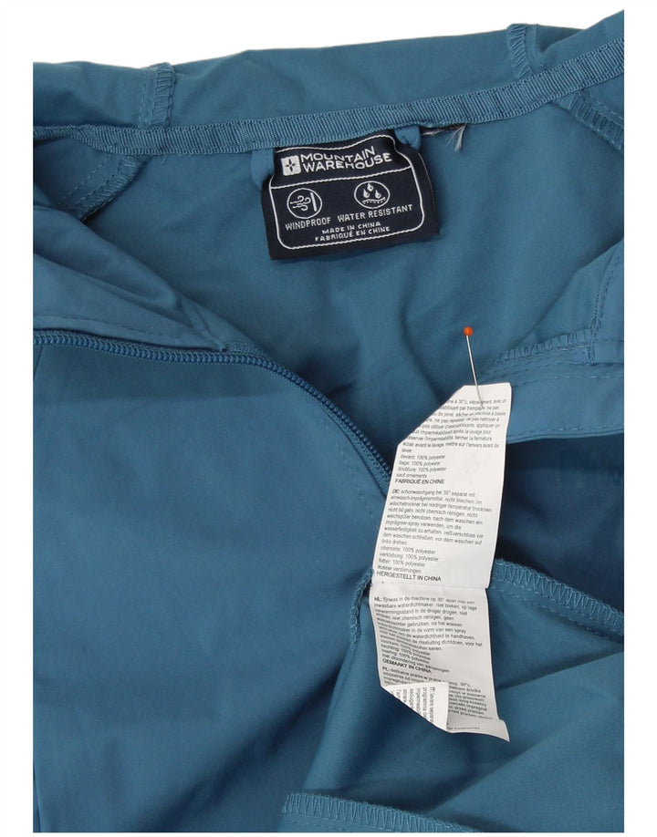 MOUNTAIN WAREHOUSE Veste de pluie à capuche pour femme UK 6 XS Bleu Polyester
