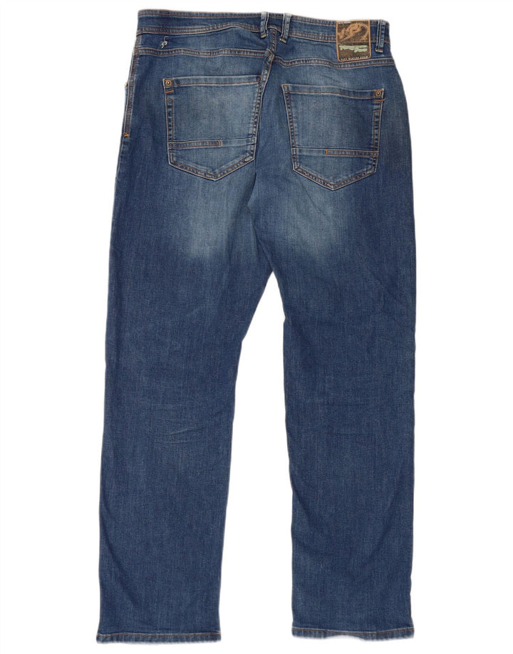Kangaroo Poo Jean droit homme W36 L32 bleu coton