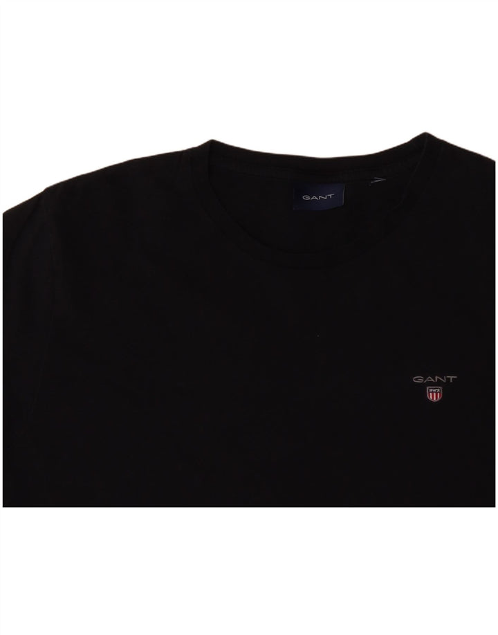 GANT T-Shirt Homme Bleu Marine Moyen Coton