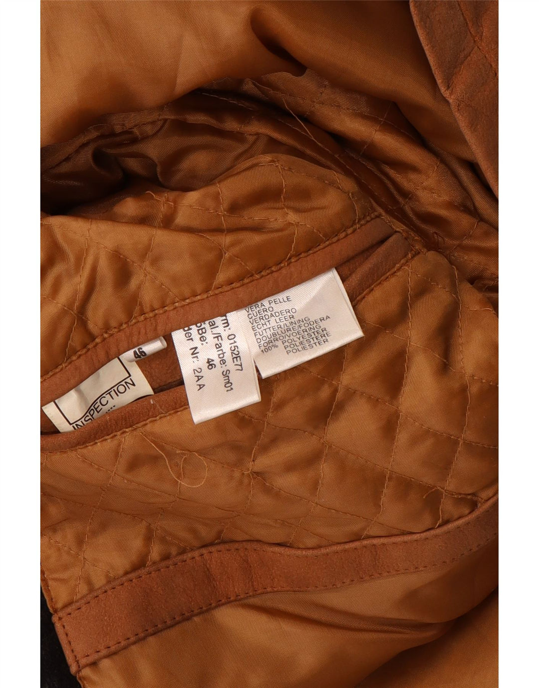 Rover&Lakes Manteau en cuir pour homme IT 46 Petit cuir marron