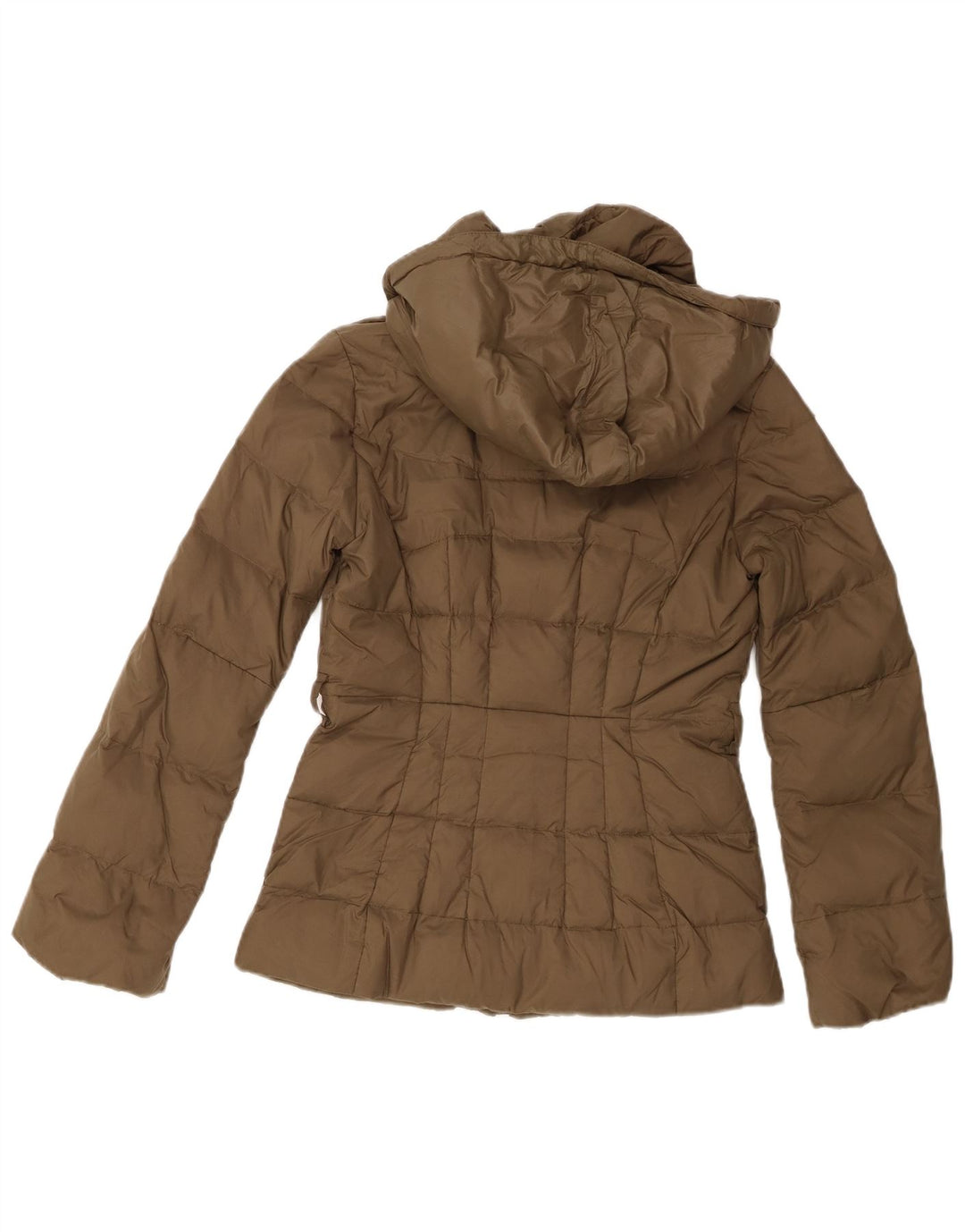 Benetton Veste matelassée à capuche pour femme UK 2 2XS Kaki