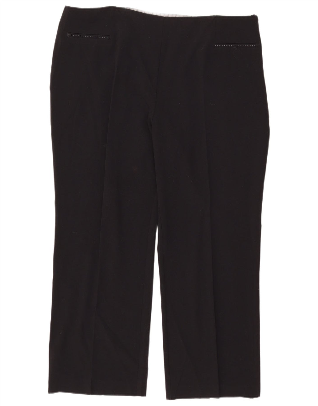Marks & Spencer Pantalon décontracté droit pour femme W40 L27 Noir