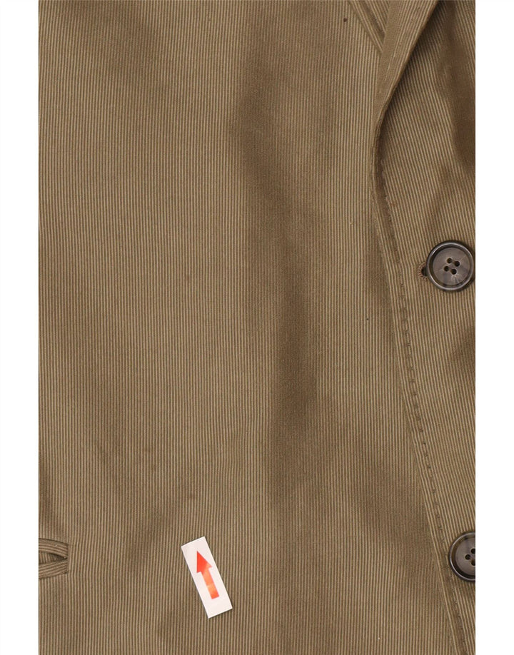 Marks & Spencer Veste blazer longue à 2 boutons pour homme UK 48 2XL Vert Polyester