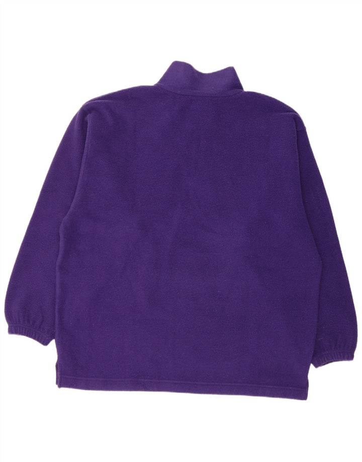 Invicta Pull polaire coupe ample à col zippé pour homme Violet moyen Polyester