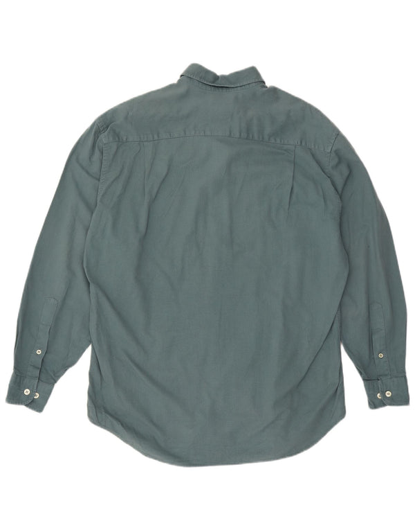 THINK PINK Chemise Homme Taille 39 15 1/2 Coton Vert Moyen