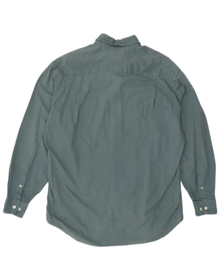 THINK PINK Chemise Homme Taille 39 15 1/2 Coton Vert Moyen