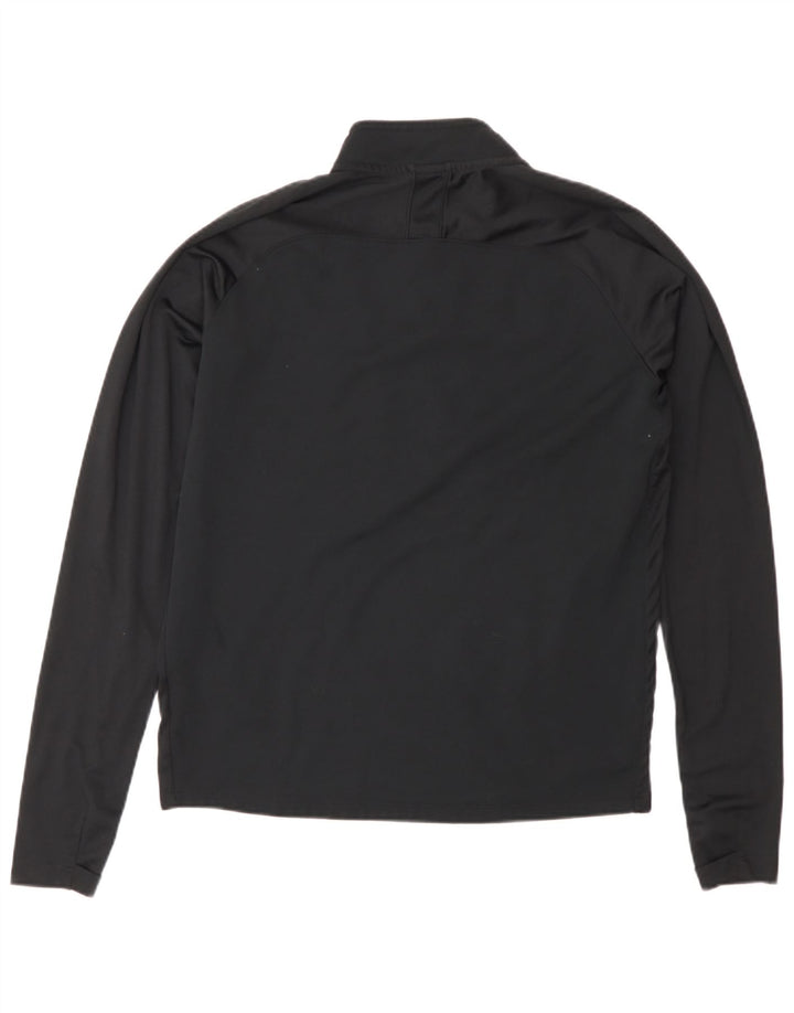Nike Haut de survêtement à col zippé pour homme Petit polyester noir