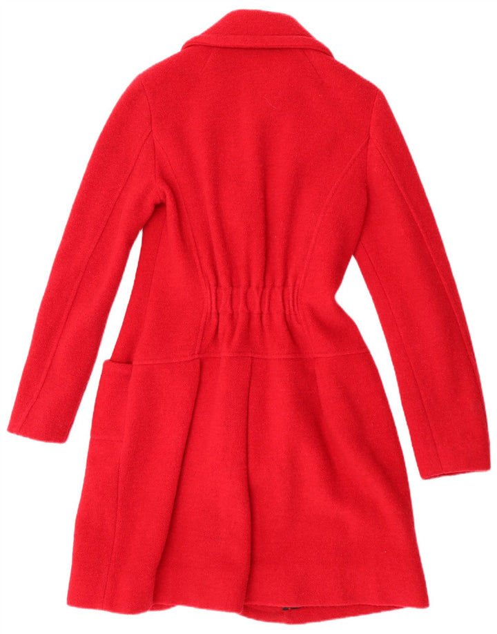 Fornarina Manteau Femme UK 12 Laine Rouge Moyen