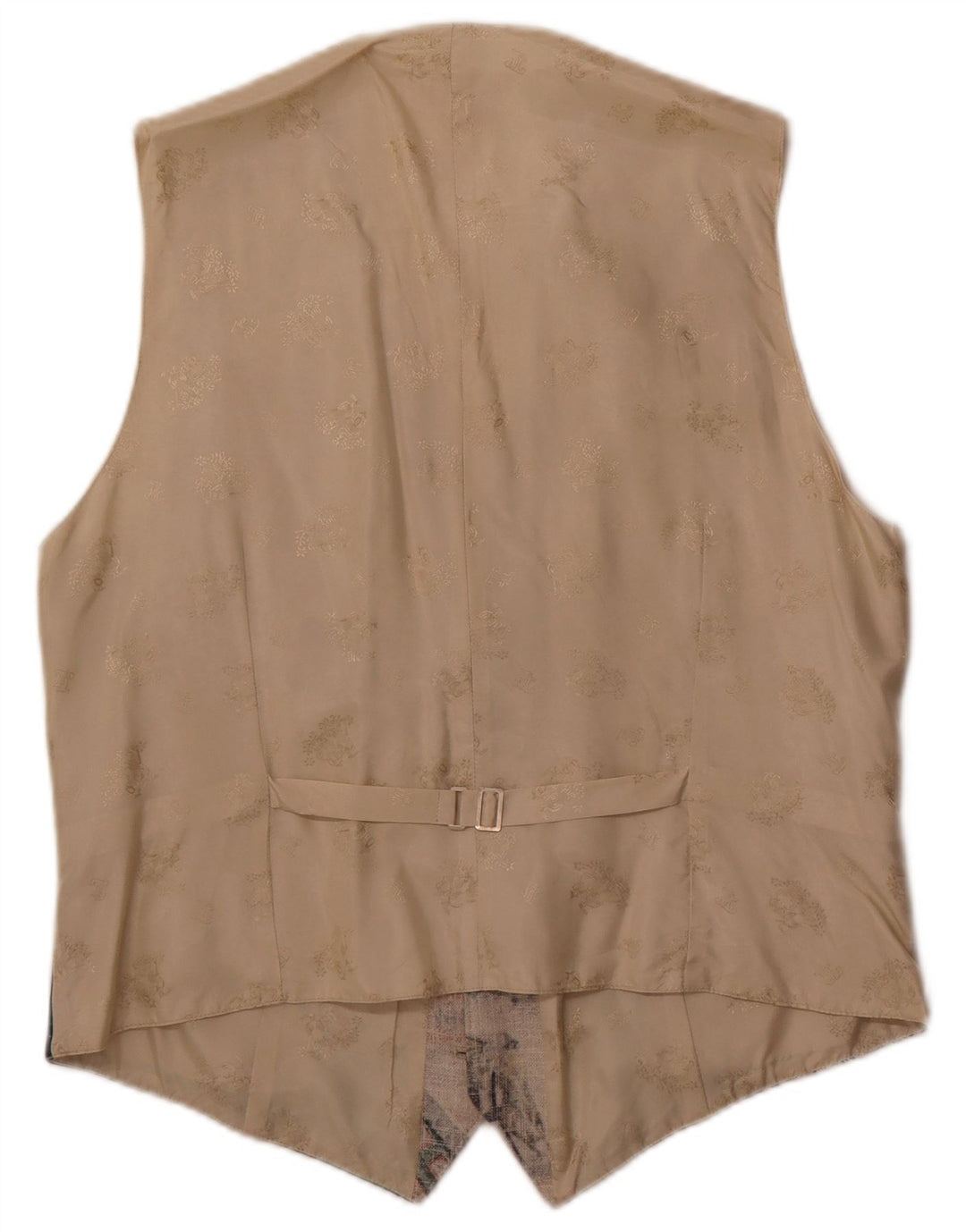 Julius Lang Gilet Graphique Homme IT 54 XL Beige Patchwork Viscose