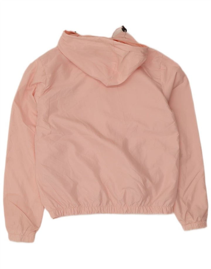 Fila Veste de pluie surdimensionnée à capuche pour femme UK 6 XS Rose Polyester