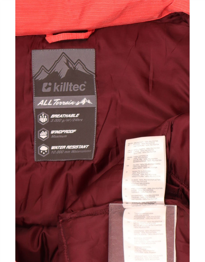 Killtec Veste matelassée surdimensionnée à capuche pour femme UK 18 XL Rouge Polyester