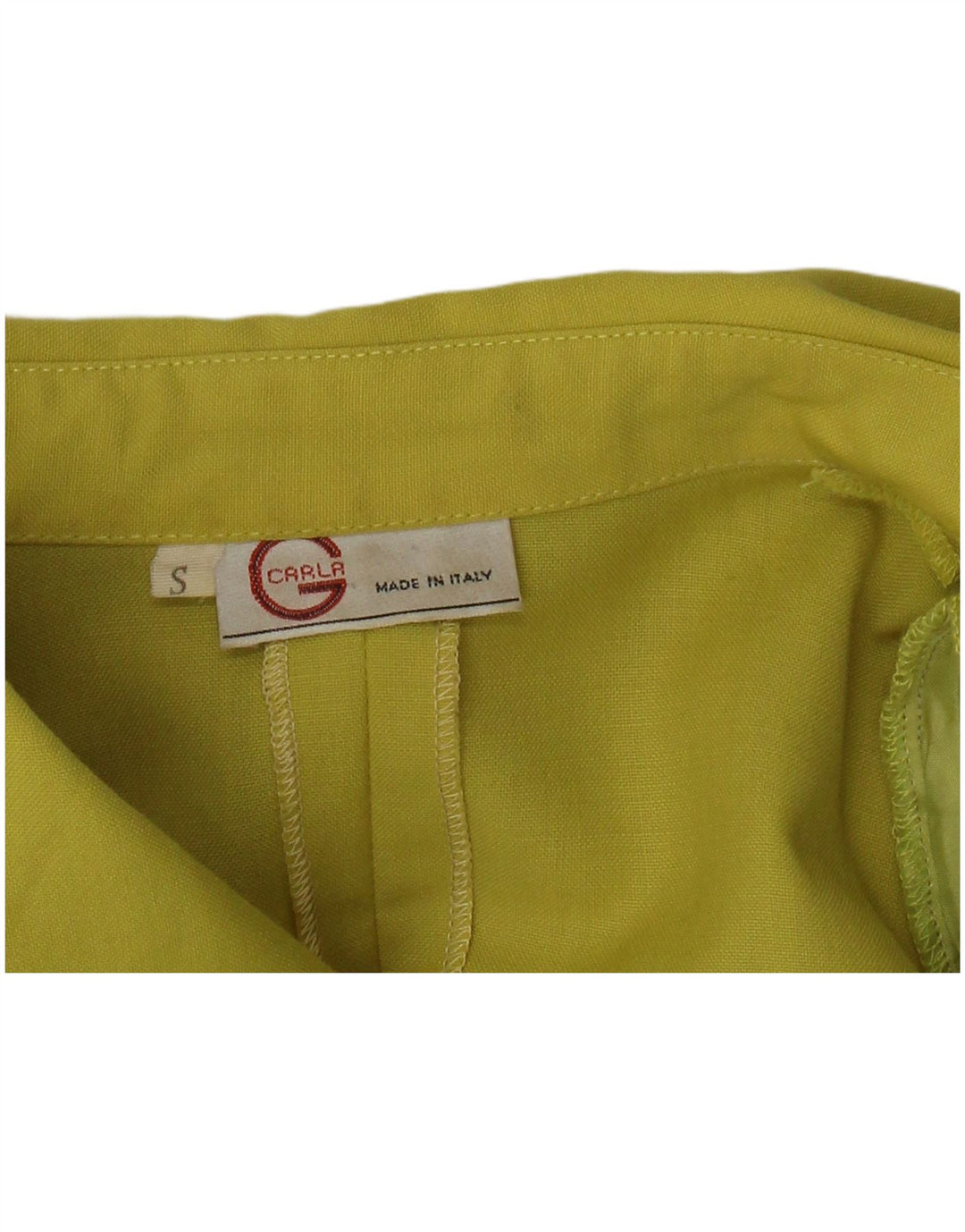 Carla G Veste blazer à 3 boutons pour femme UK 10 Petit Jaune
