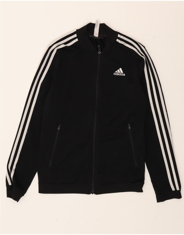 Adidas Veste de survêtement pour femme UK 4/6 XS Noir Rayé Polyester