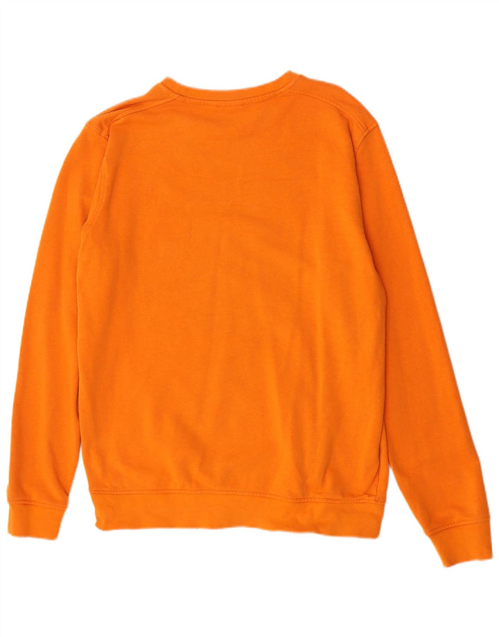 Ellesse Sweat-shirt graphique pour homme en coton orange Taille L