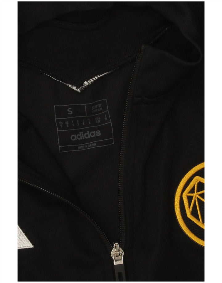 Adidas Hommes Aeroready Slim Fit Survêtement Top Veste Petit Noir Polyester