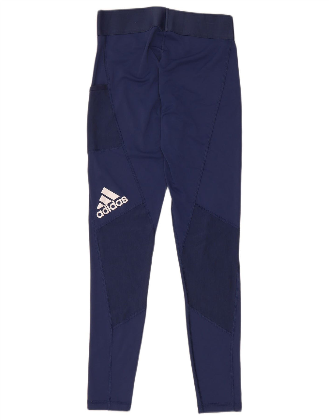 Adidas Leggings Femme UK 8/10 Petit Bleu Marine