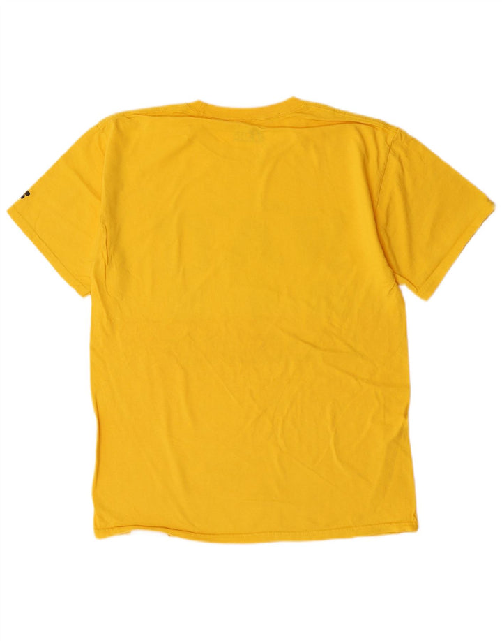 Russell Athletic T-Shirt Graphique Homme Jaune Moyen Coton
