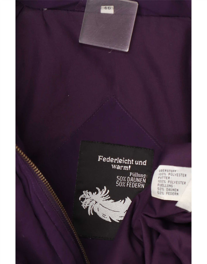 manteau rembourré surdimensionné femme vintage EU 46 XL Polyester violet