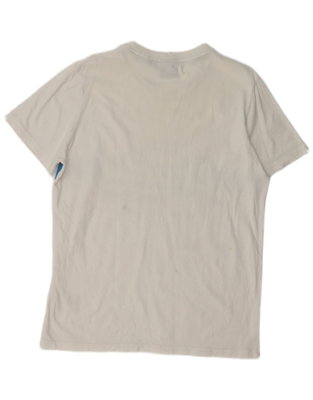 SUPERDRY T-Shirt Graphique Homme Top XL Blanc Coton