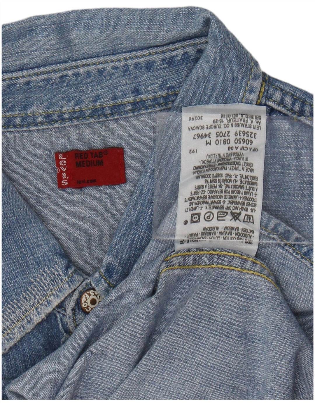 LEVI'S Chemise en Jean Homme Bleu Moyen Coton