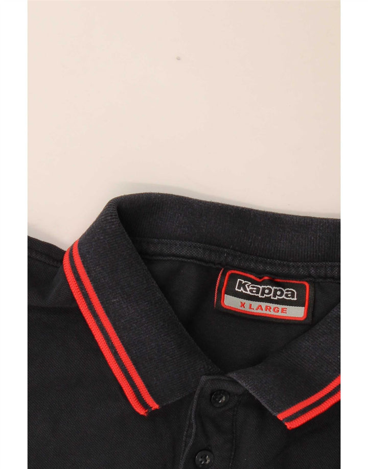 Kappa Polo Homme XL Bleu Marine Rayé