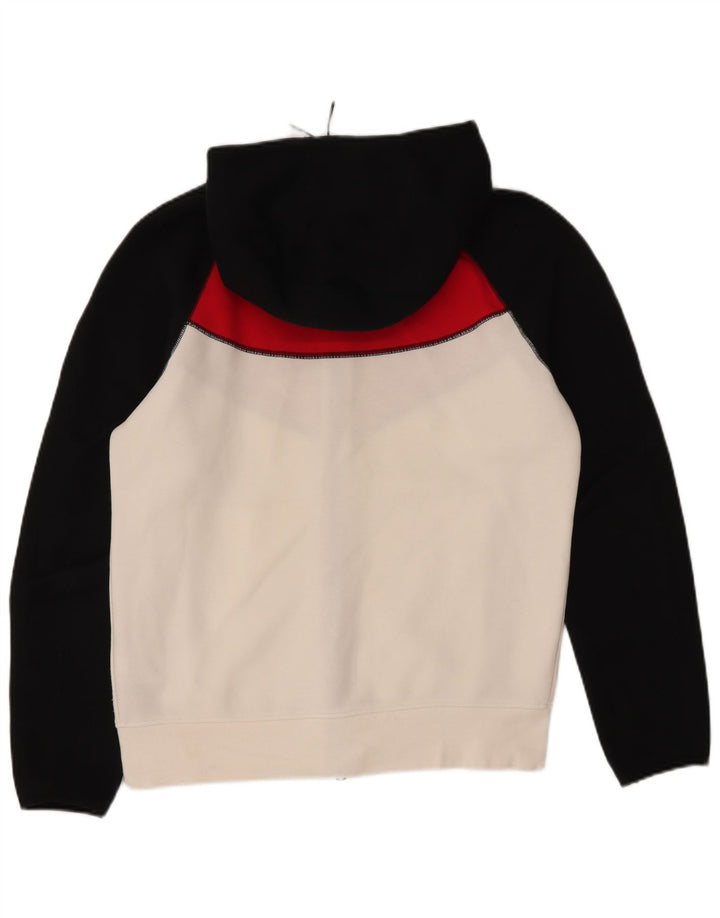 Nike Pull à capuche zippé en coton color block multicolore moyen pour homme