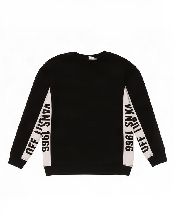 Vans Sweat-shirt graphique pour hommes XS en coton color block noir