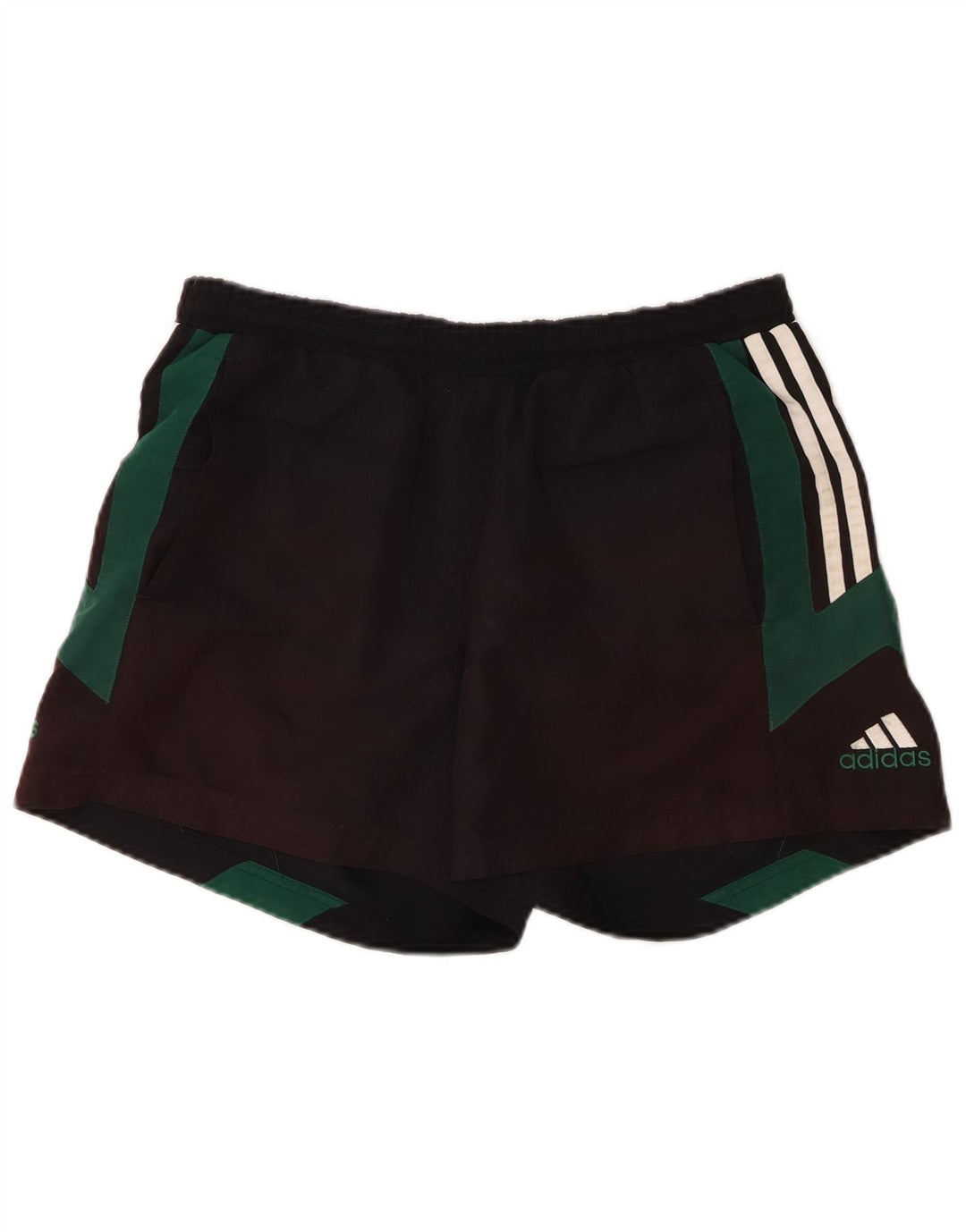 Adidas Short de sport pour homme en polyester color block noir moyen