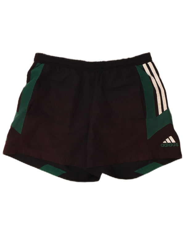 Adidas Short de sport pour homme en polyester color block noir moyen
