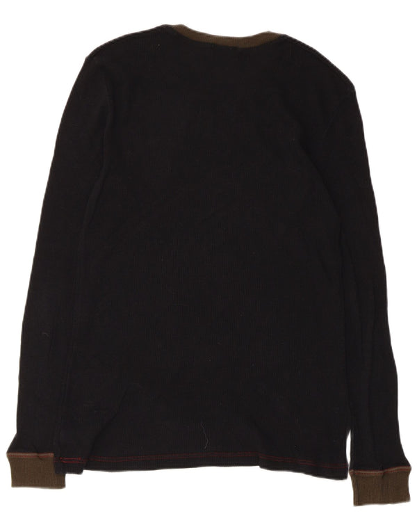 Dolce & Gabbana Haut à manches longues XS en coton color block noir pour homme