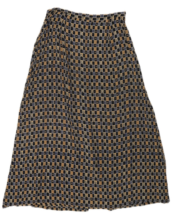 Monsoon Petite jupe longue pour femme UK 12 Medium W27 Géométrique multicolore
