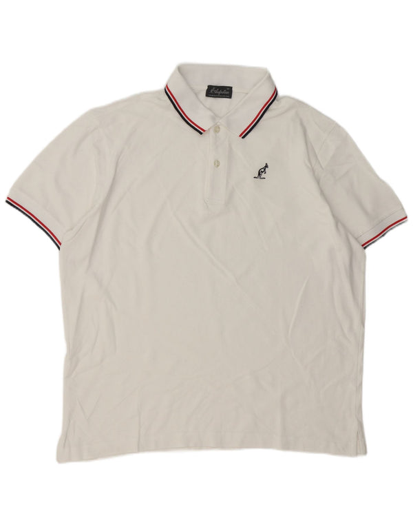AUSTRALIAN L'ALPINA Polo Homme IT 56 XL Blanc Rayé Coton