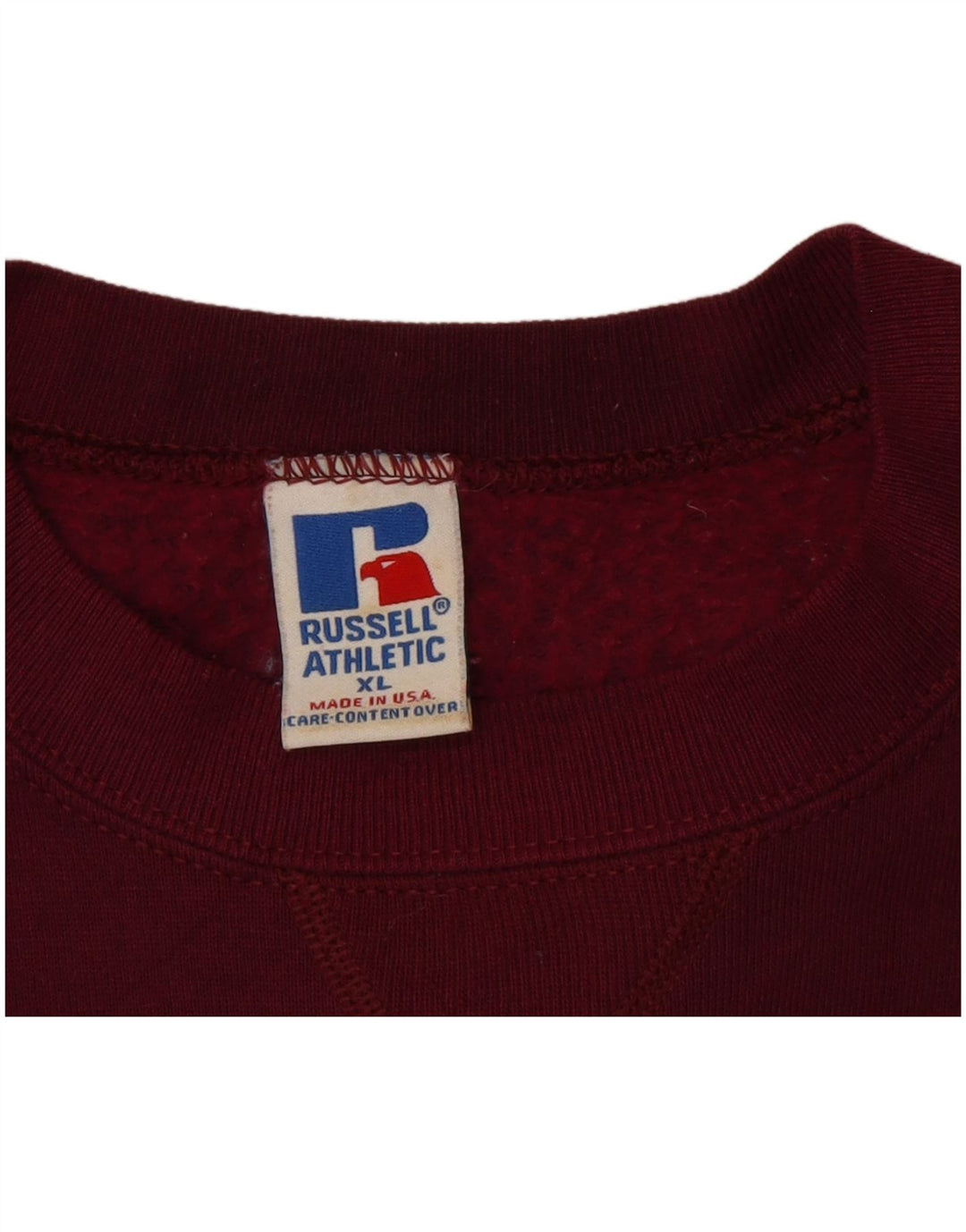 Russell Athletic Sweat-shirt pour homme XL en coton bordeaux