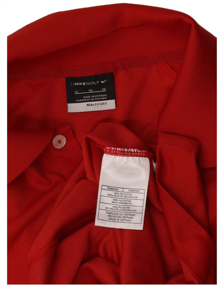 Nike Polo Homme XL Rouge Polyester
