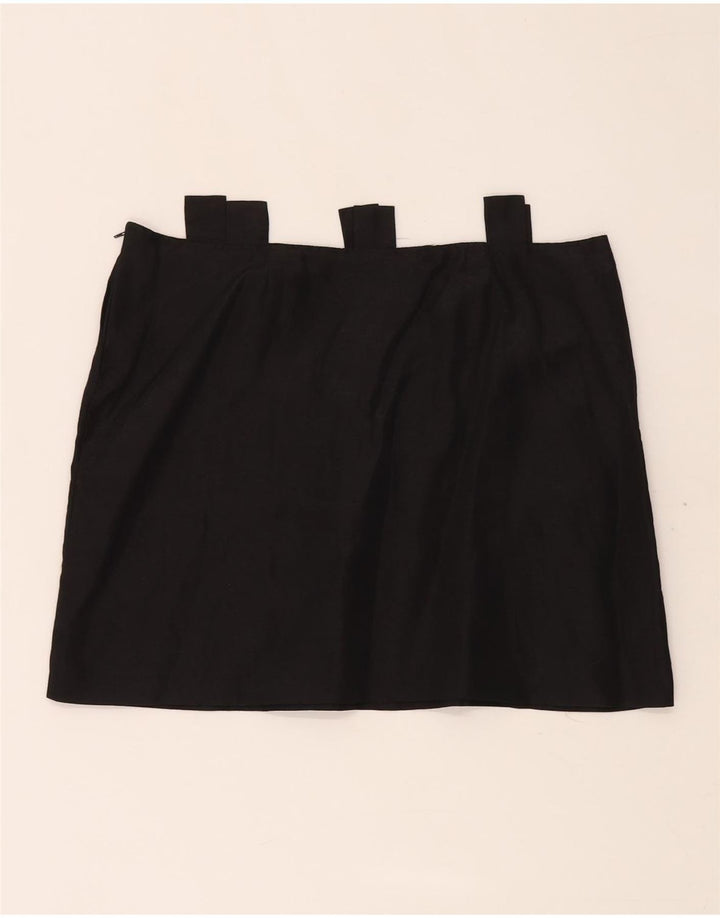 MAX & CO. Mini-jupe Femme IT 46 Large W34 Acétate Noir
