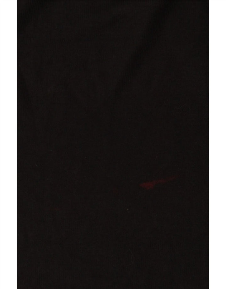 Zara Femme Haut Oversize Manches Longues UK 14 Medium Noir Viscose