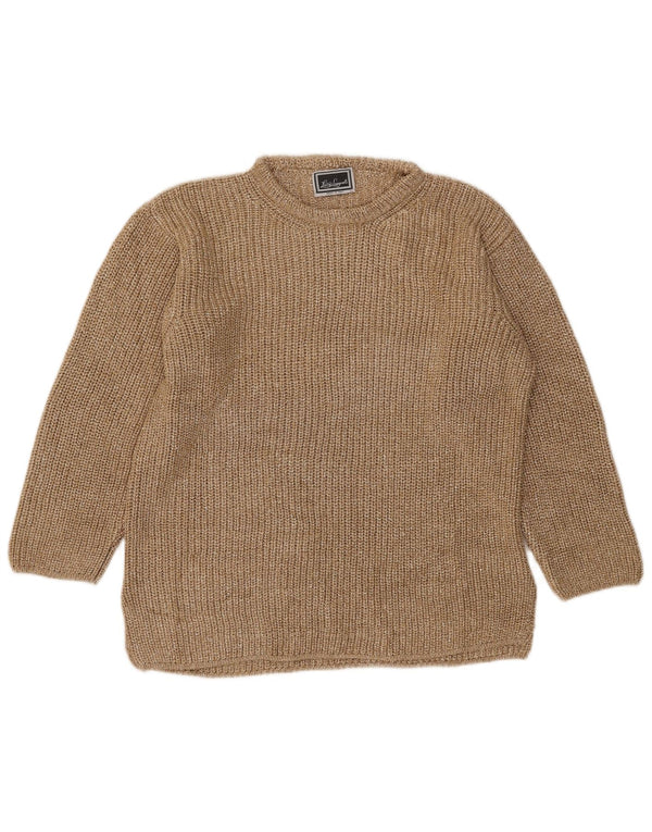 Luisa Spagnoli Pull col bateau pour femme UK 14 Large Doré moucheté