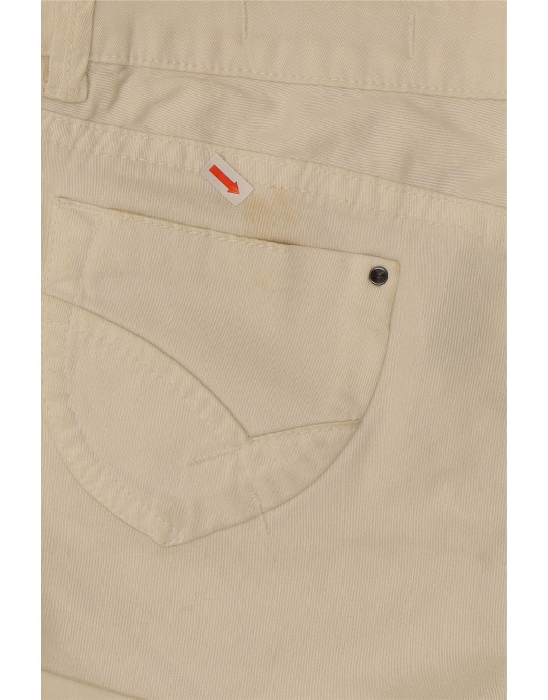 GAS Womens Denim Shorts W32 Large Off White Cotton Vintage Gas and Second-Hand Gas from Messina Hembry 