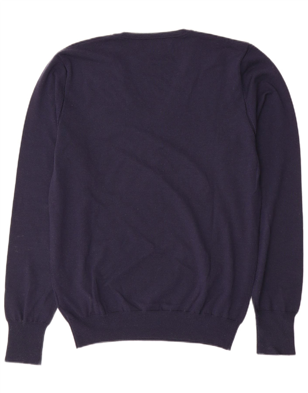 LIU JO Pull col V pour femme UK 18 XL Bleu marine Laine