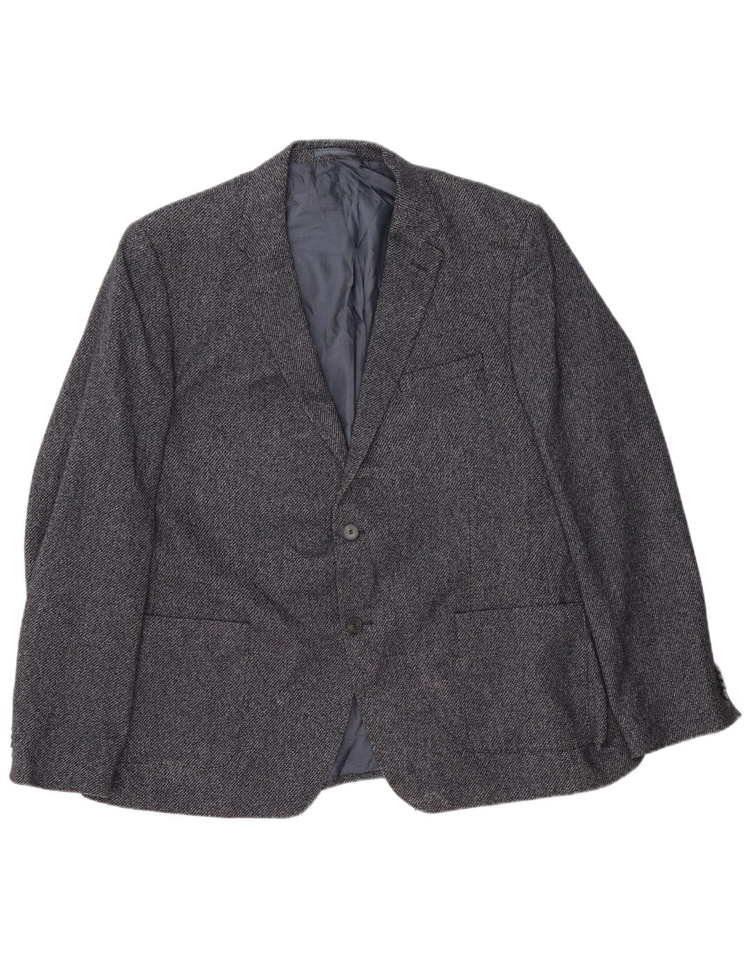 Marks & Spencer Veste blazer à 2 boutons pour homme UK 46 XL Bleu marine en laine