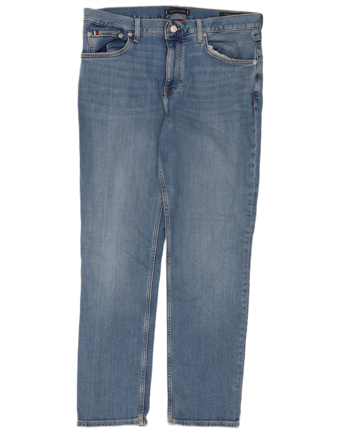 Tommy Hilfiger Jean Droit Denton Homme W34 L32 Bleu