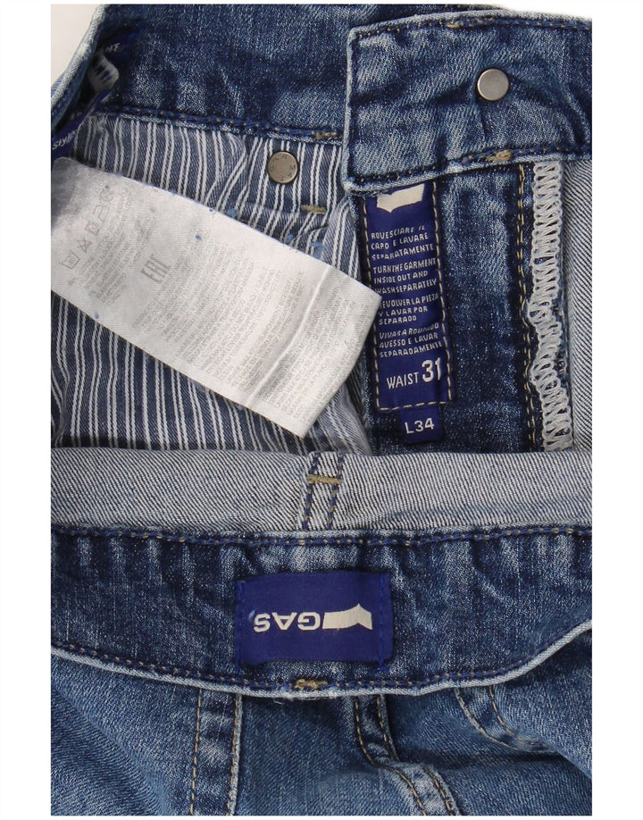 Gas Jean Slim Homme W31 L34 Bleu Coton