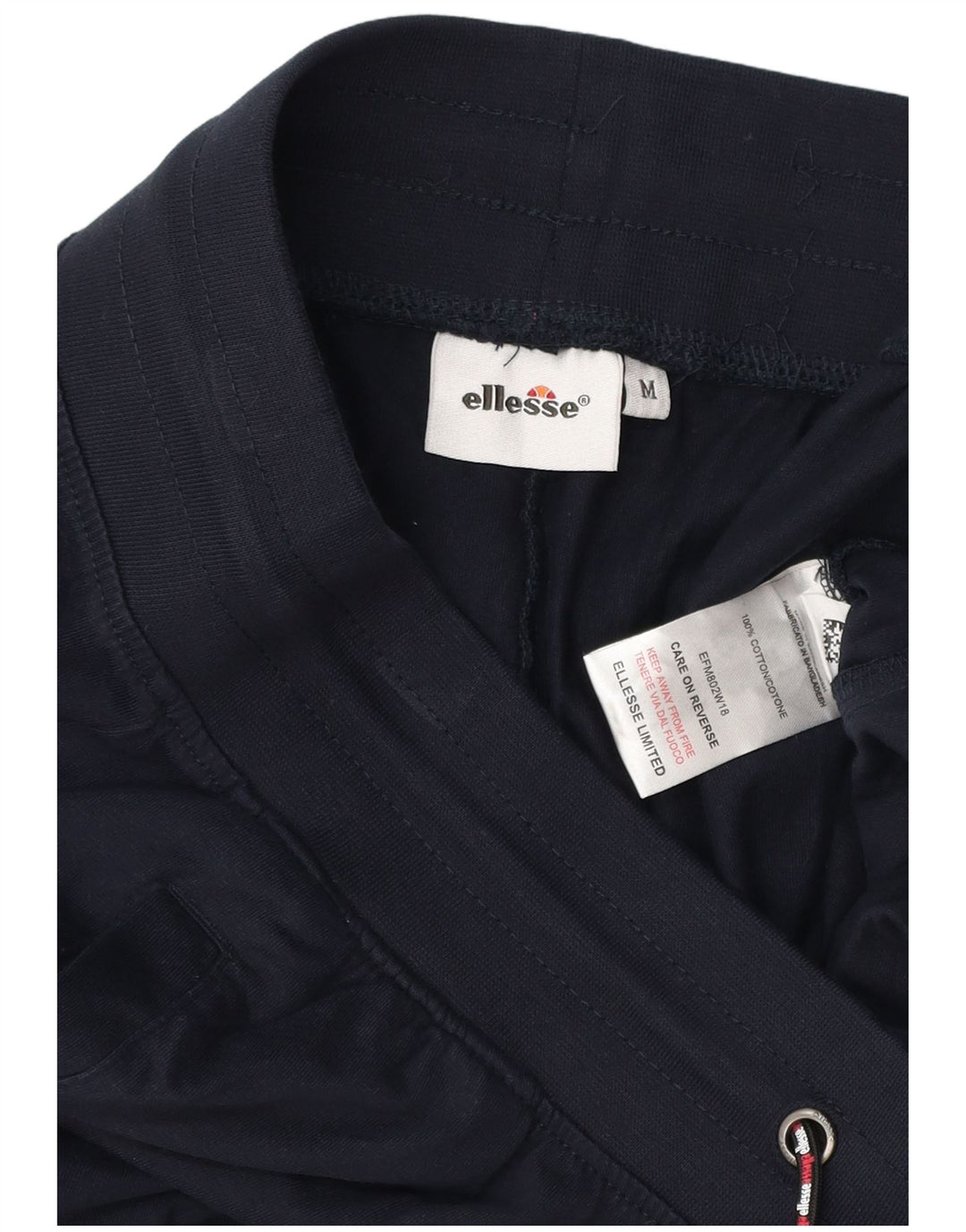 Ellesse Pantalon De Survêtement Graphique Joggers Bleu Marine Moyen Coton Homme